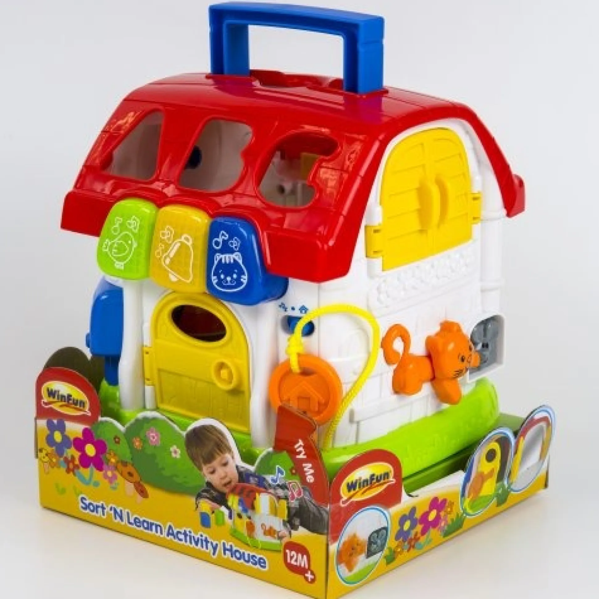 ABC Activity House with Shape Sorter & Sounds – Interactive Learning Toy for Toddlers