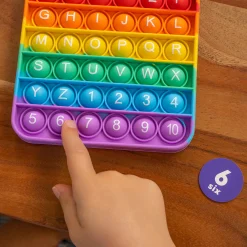 ABC Pop & Match Bingo | Multisensory Alphabet, Number & Color Preschool Learning Game | 115-Piece Set