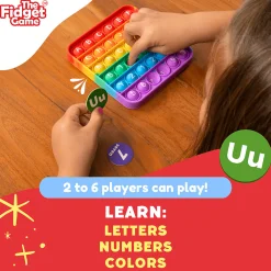 ABC Pop & Match Bingo | Multisensory Alphabet, Number & Color Preschool Learning Game | 115-Piece Set