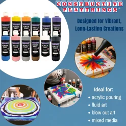 Acrylic Paint Set – 12 Vibrant Colors