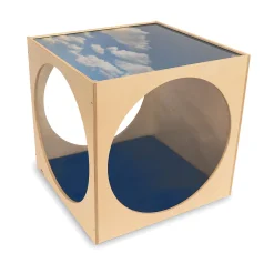 Acrylic Sky Top Playhouse Cube With Floor Mat | Serene Quiet Space for Early Childhood Classrooms
