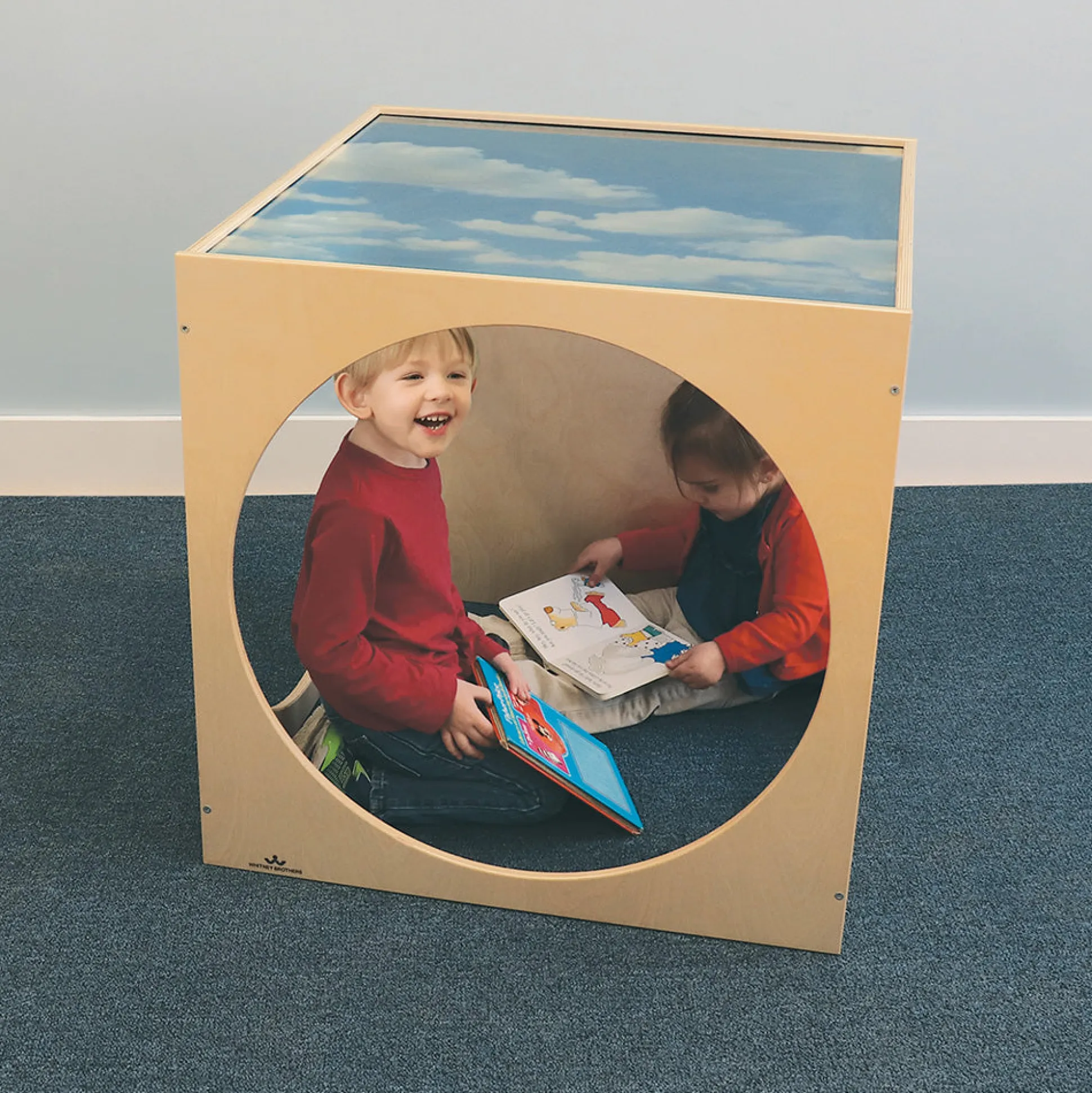 Acrylic Sky Top Playhouse Cube With Floor Mat | Serene Quiet Space for Early Childhood Classrooms