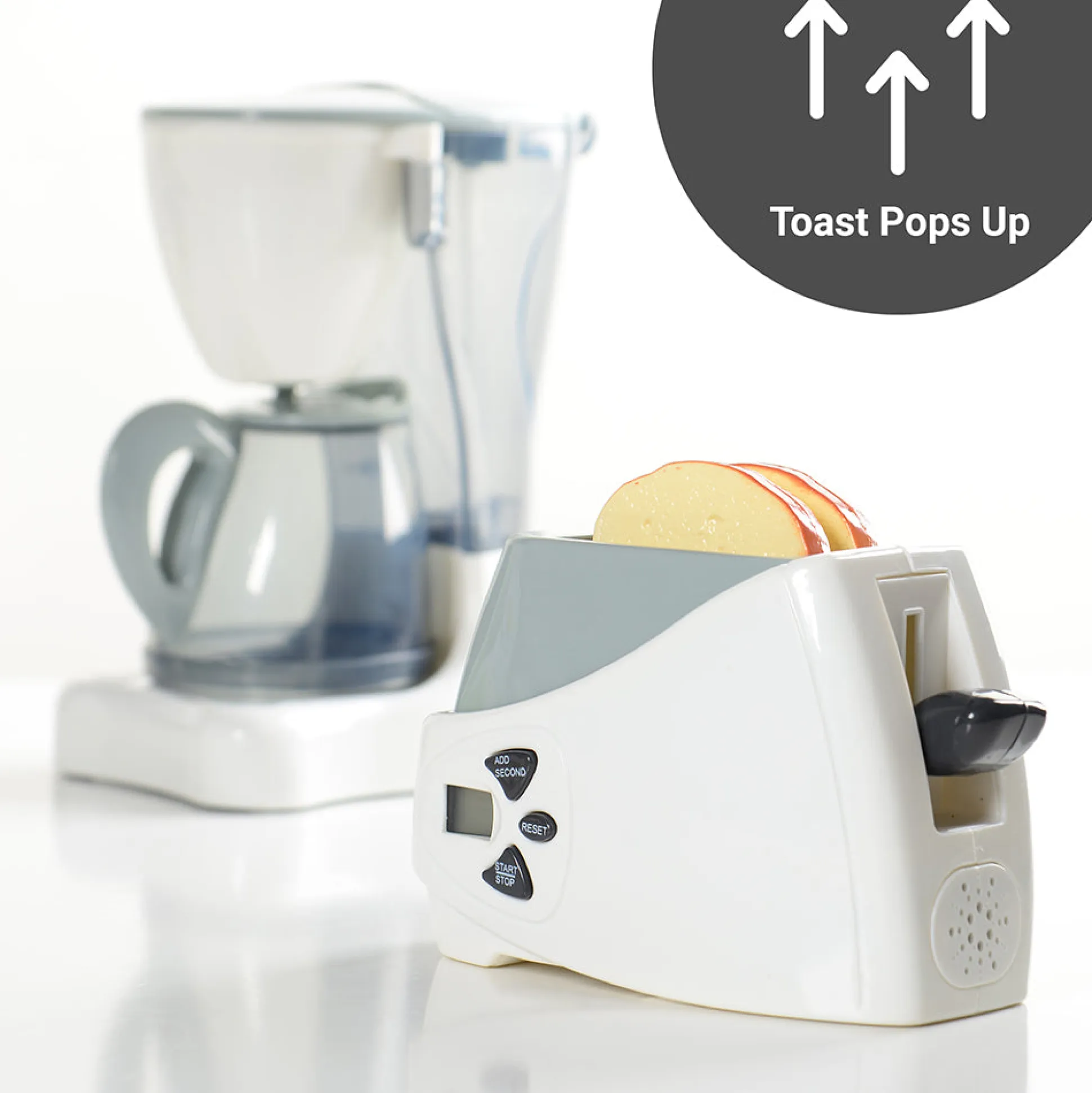 Action Fun Appliances | Realistic Breakfast Set with Coffee Maker & Toaster
