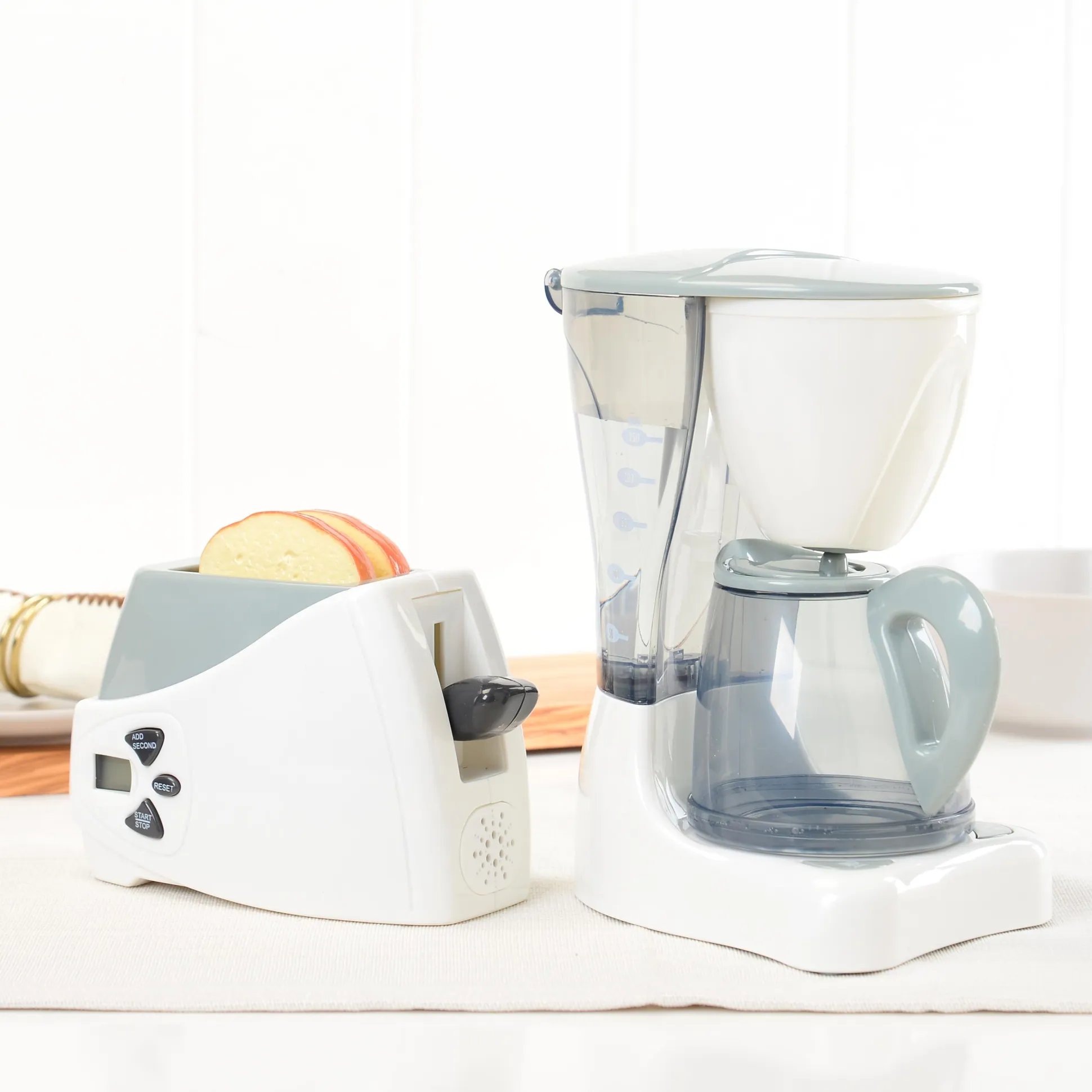 Action Fun Appliances | Realistic Breakfast Set with Coffee Maker & Toaster