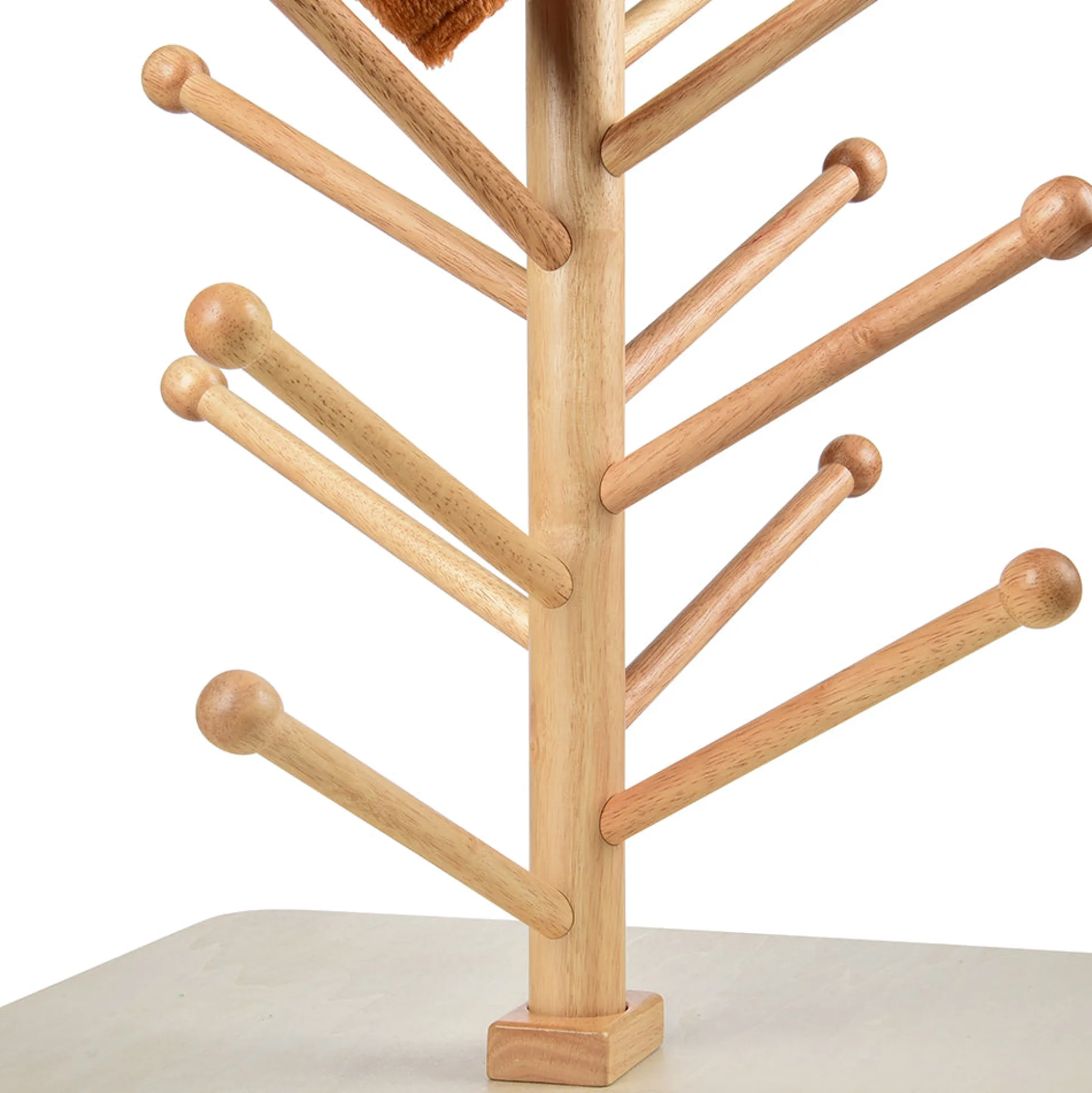 Adjustable Wooden Puppet Tree Display Stand | Holds Up to 26 Puppets