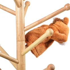 Adjustable Wooden Puppet Tree Display Stand | Holds Up to 26 Puppets