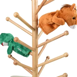Adjustable Wooden Puppet Tree Display Stand | Holds Up to 26 Puppets