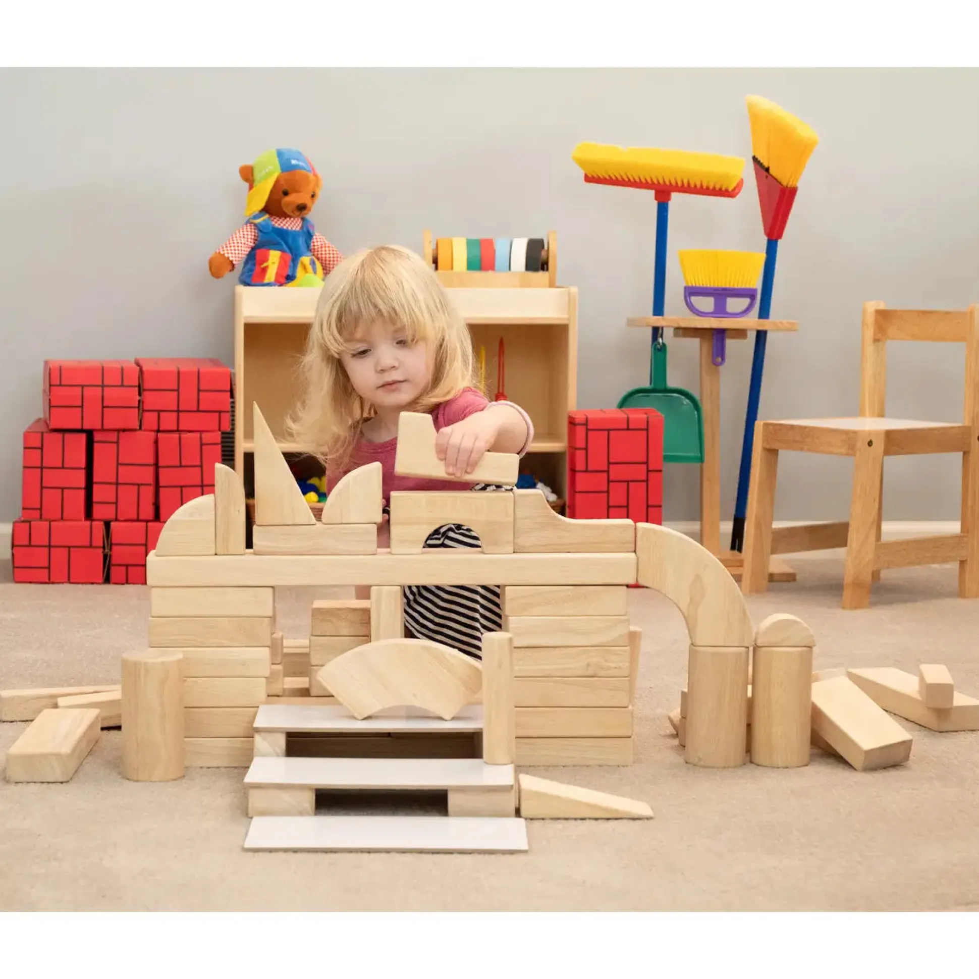 Advanced Unit Block Set | 85 Durable Hardwood Blocks