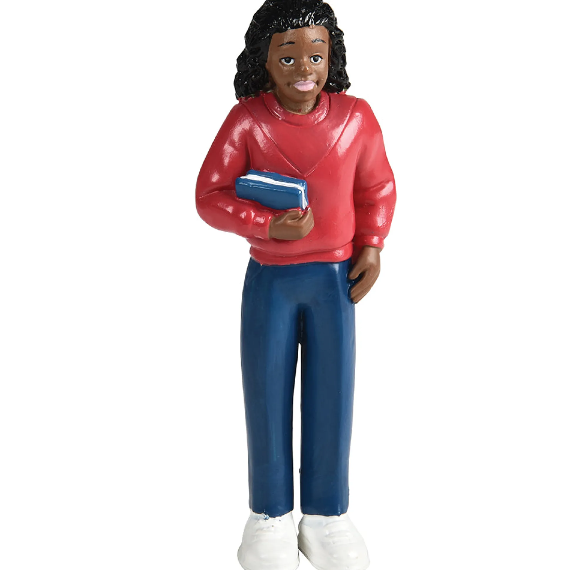 African American Pretend Play Vinyl Family Figurines | 8 Piece Set