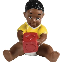African American Pretend Play Vinyl Family Figurines | 8 Piece Set