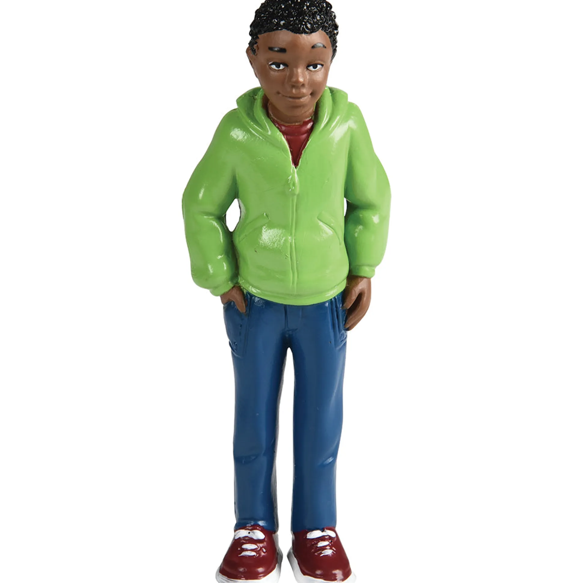 African American Pretend Play Vinyl Family Figurines | 8 Piece Set