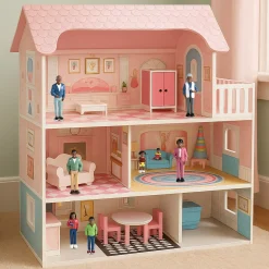African American Pretend Play Vinyl Family Figurines | 8 Piece Set