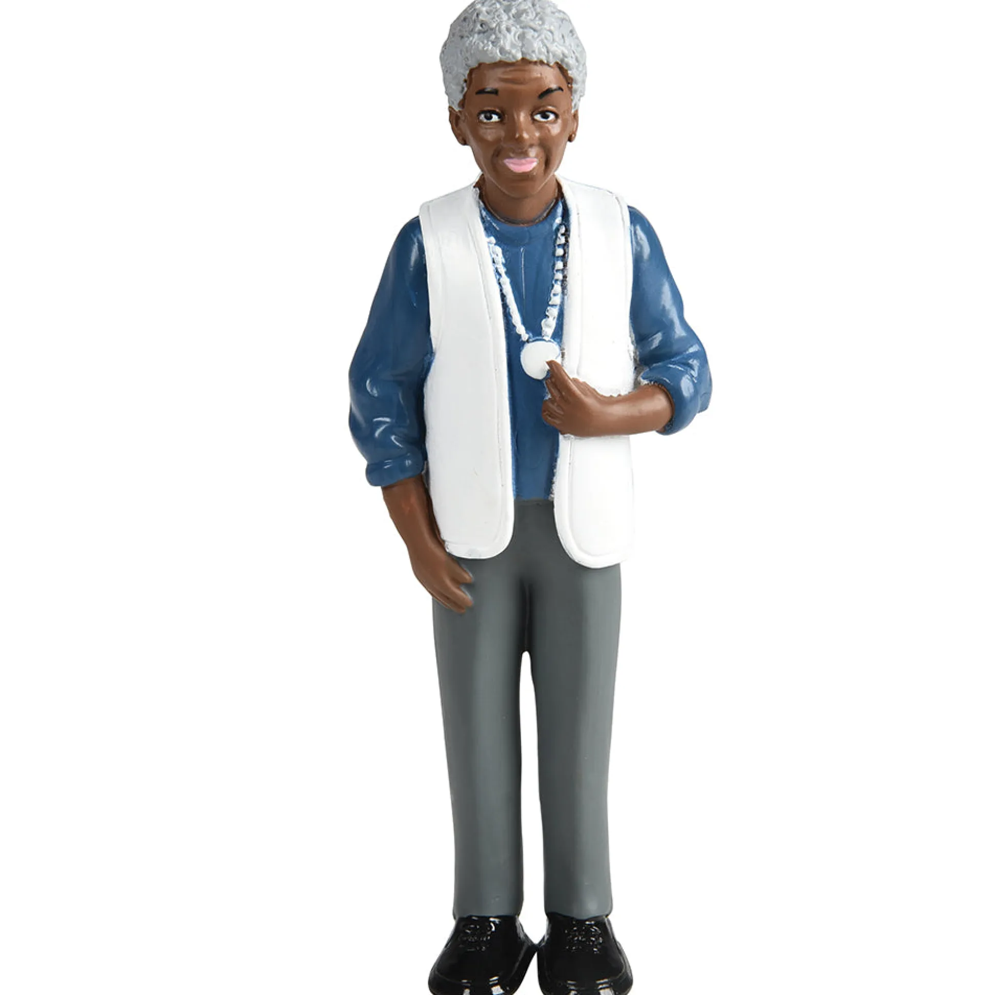 African American Pretend Play Vinyl Family Figurines | 8 Piece Set