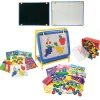 All-In-One STEM Learning Board Set | 224 Pegs, 70-Piece Gear & Activity Kit with Magnetic Write & Wipe Board