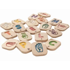 American Sign Language Hand Sign Alphabet Set | 26 Tiles