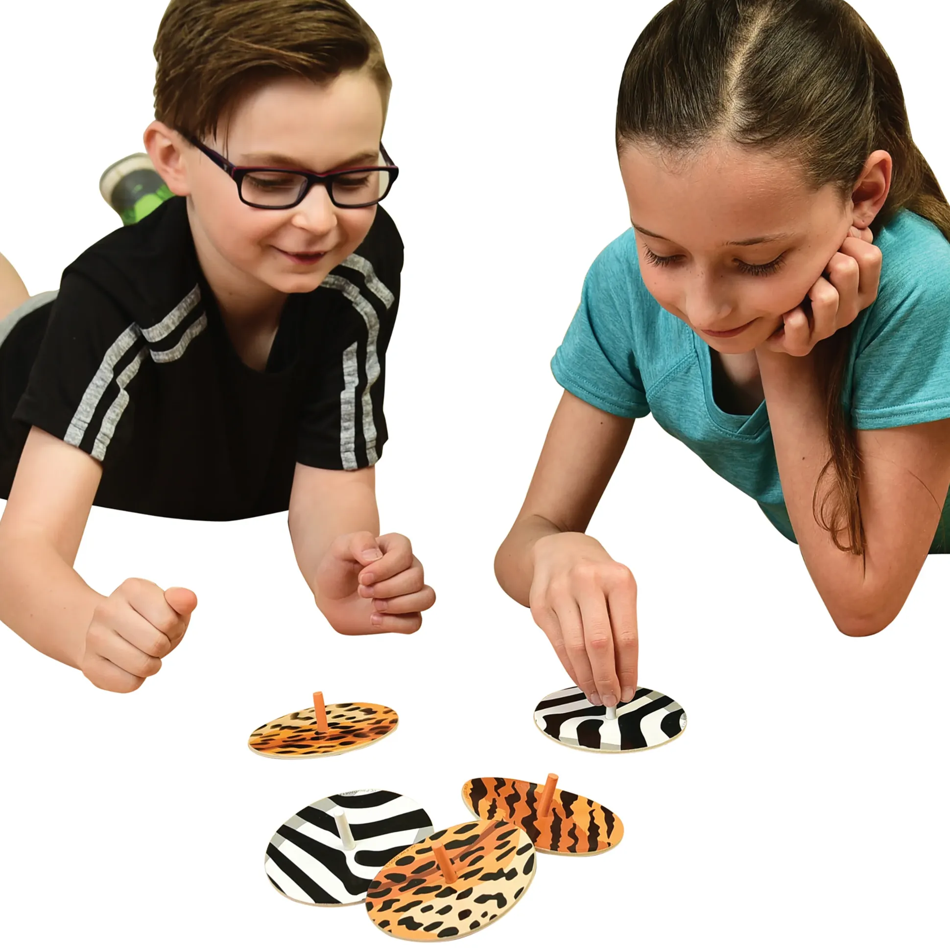 Animal Print Spinning Tops