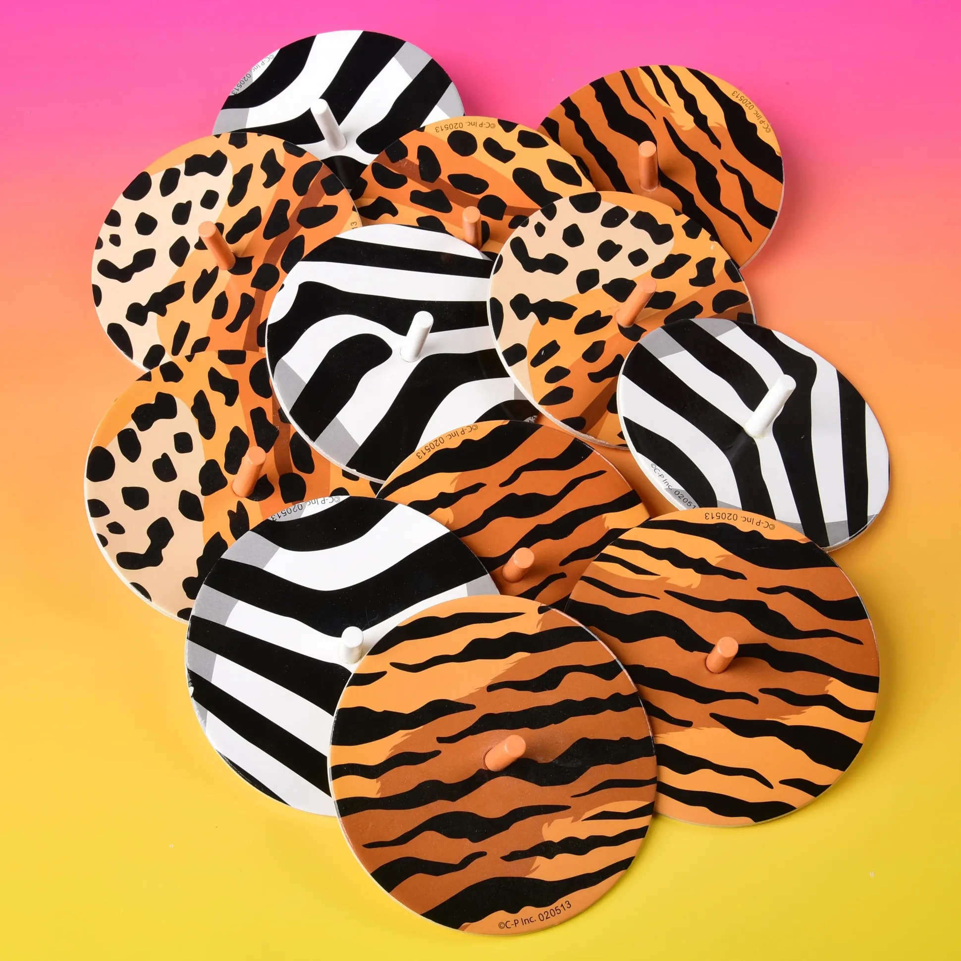 Animal Print Spinning Tops