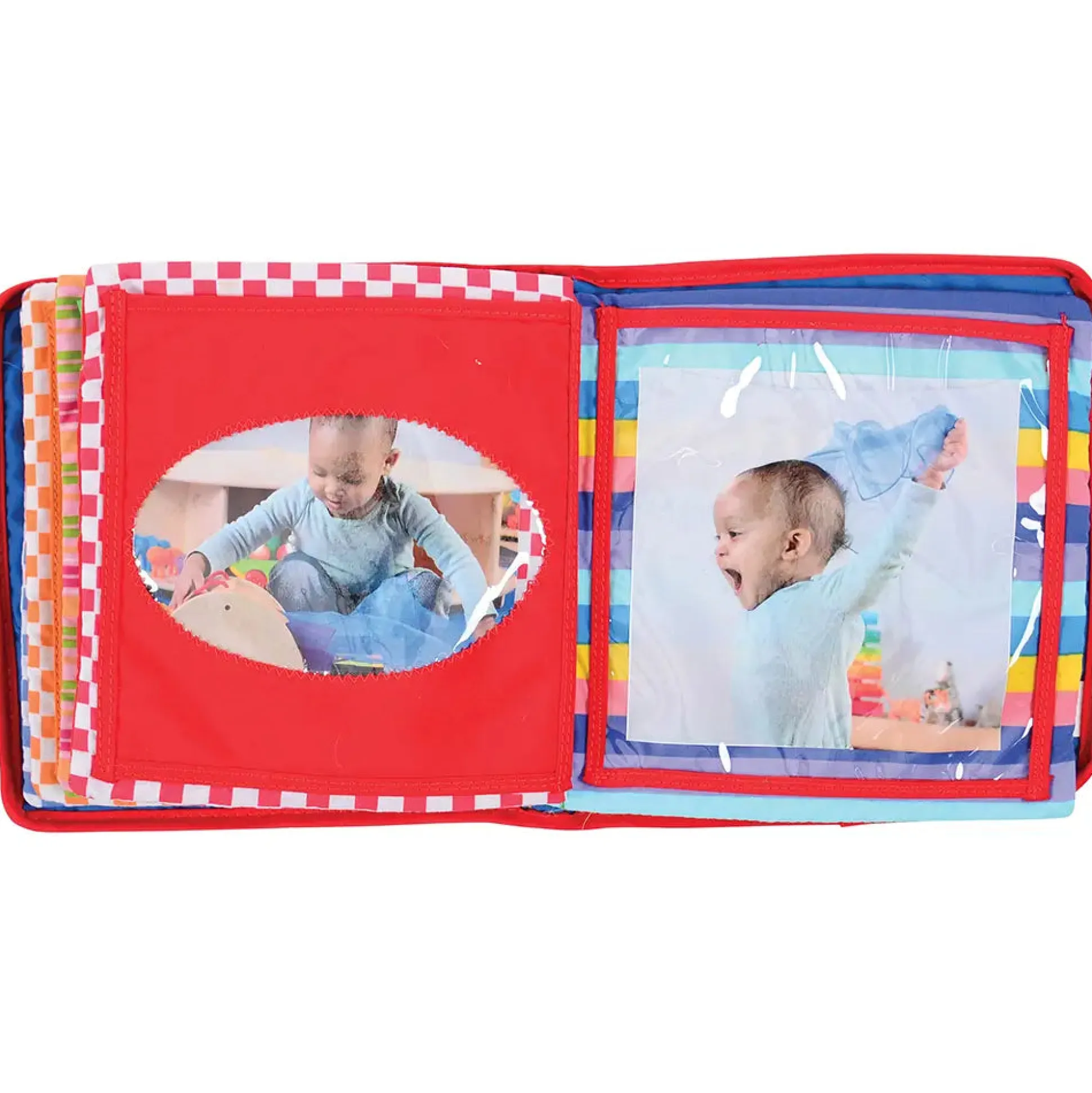 Baby's First Photo Album | Interactive Family & Friends Recognition Book with Mirror