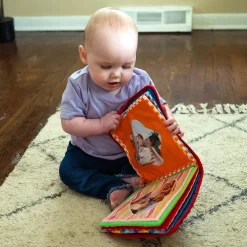 Baby's First Photo Album | Interactive Family & Friends Recognition Book with Mirror