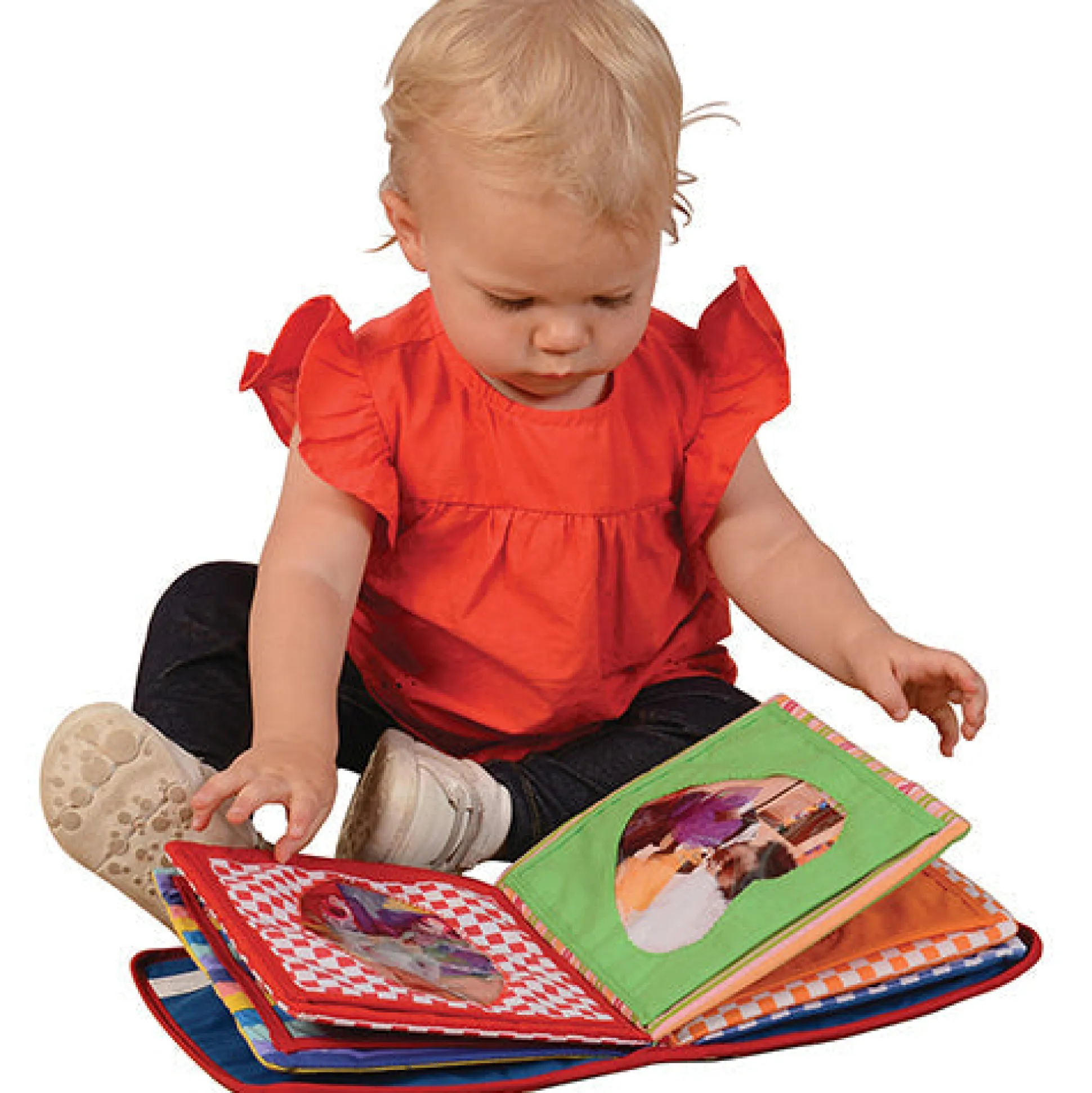 Baby's First Photo Album | Interactive Family & Friends Recognition Book with Mirror