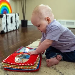 Baby's First Photo Album | Interactive Family & Friends Recognition Book with Mirror