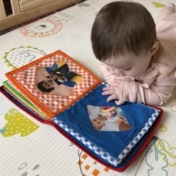Baby's First Photo Album | Interactive Family & Friends Recognition Book with Mirror