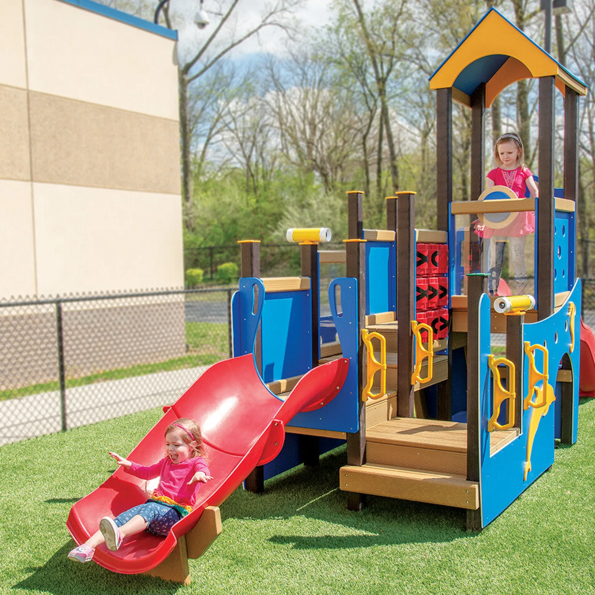 Beach Boat Themed Preschool Playground | Interactive Climber & Slide Playset for Ages 2-5