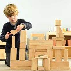 Beginner Unit Block Set | 32 Durable Hardwood Blocks