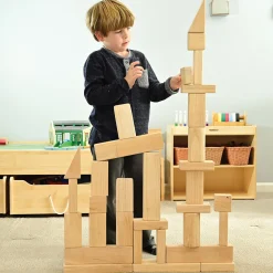 Beginner Unit Block Set | 32 Durable Hardwood Blocks