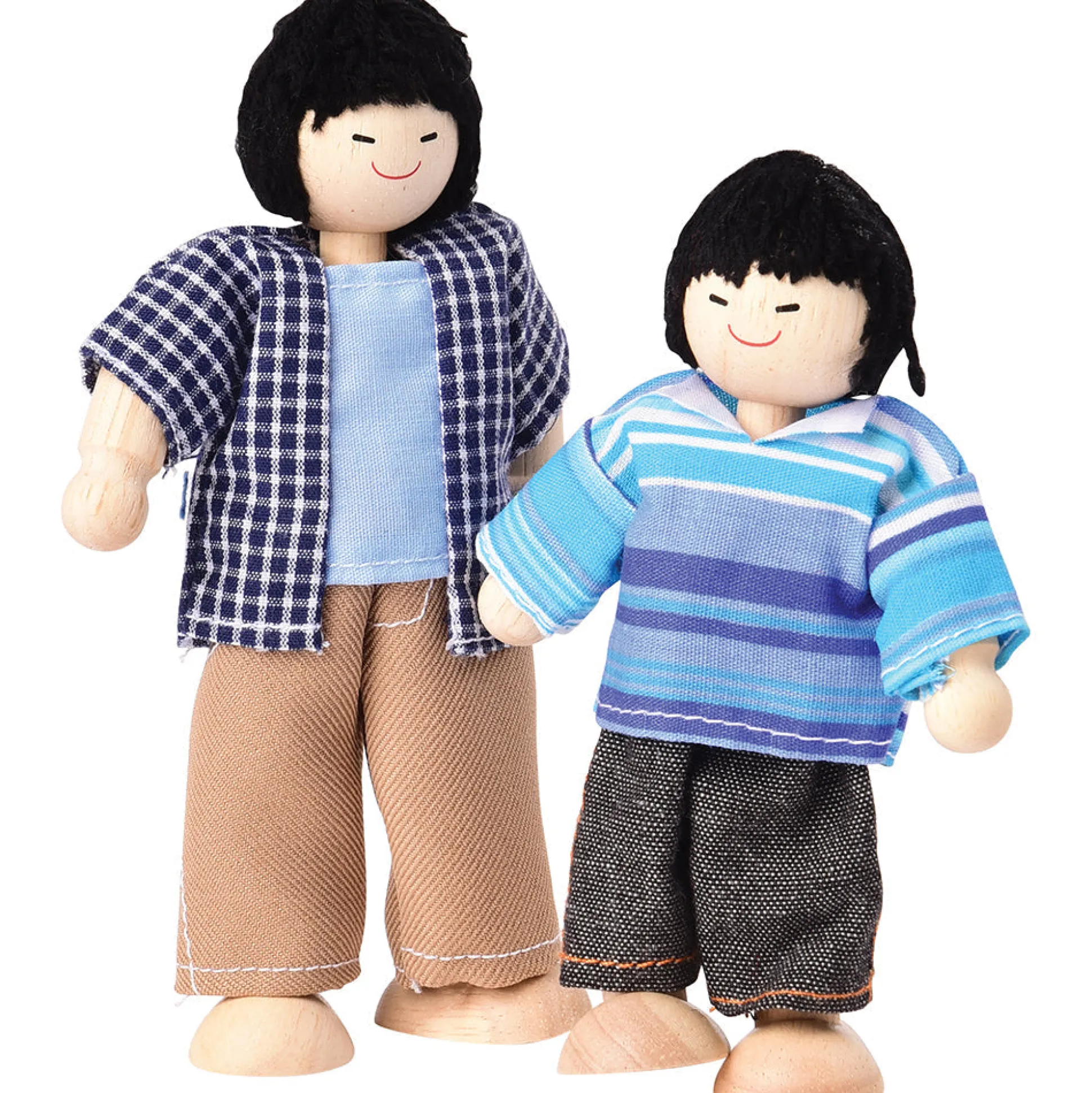 Bendable Wooden Dolls - Asian Family | 4 Piece Set