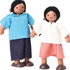 Bendable Wooden Dolls - Hispanic Family | 4 Piece Set