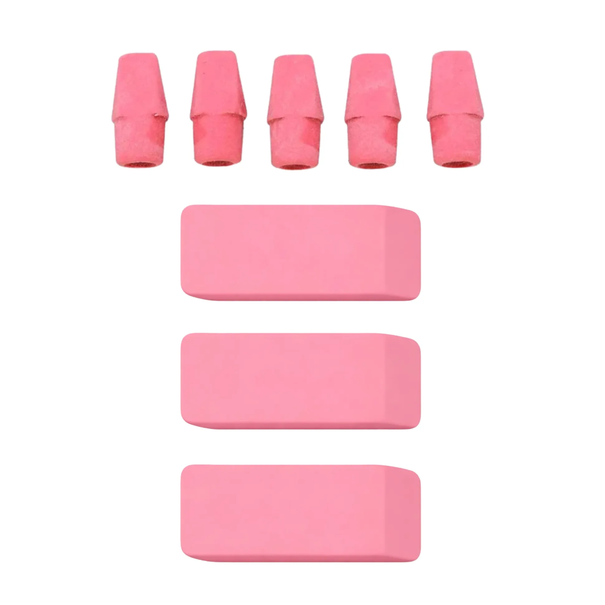 Big Pink Erasers with Cap Erasers – Set of 8