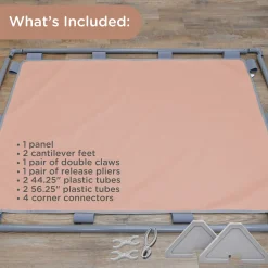 Big Screen PlayPanel® | Clay Free-Standing Classroom Divider with Feet