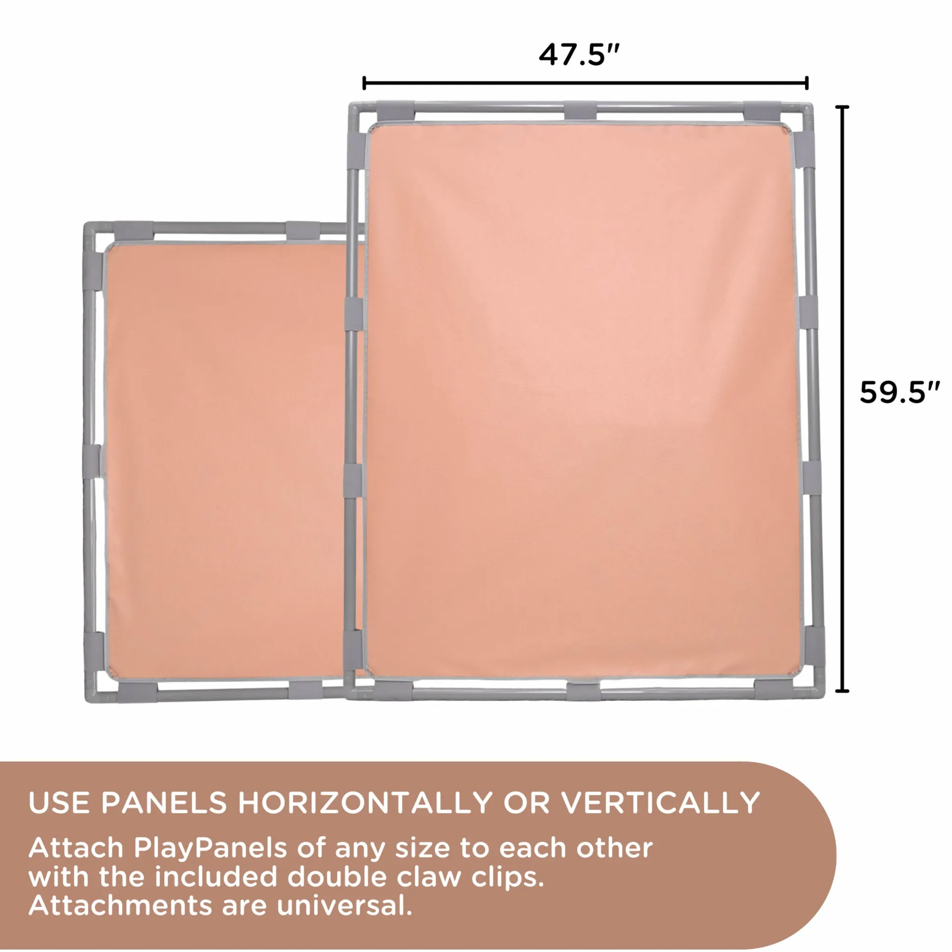 Big Screen PlayPanel® | Clay Free-Standing Classroom Divider with Feet