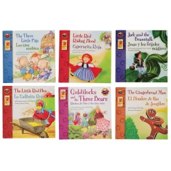 Bilingual Classic Story Book Set | 6 Illustrated English & Spanish Books