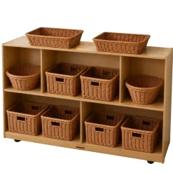 Birch 2-Level Standard Storage with Woven/Wicker Baskets