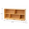 Birch Low Storage & Woven/Wicker Basket Organization Center