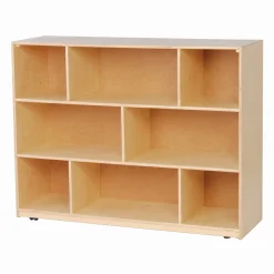 Birch Mobile Storage Unit with 8 Compartments | 36" H.