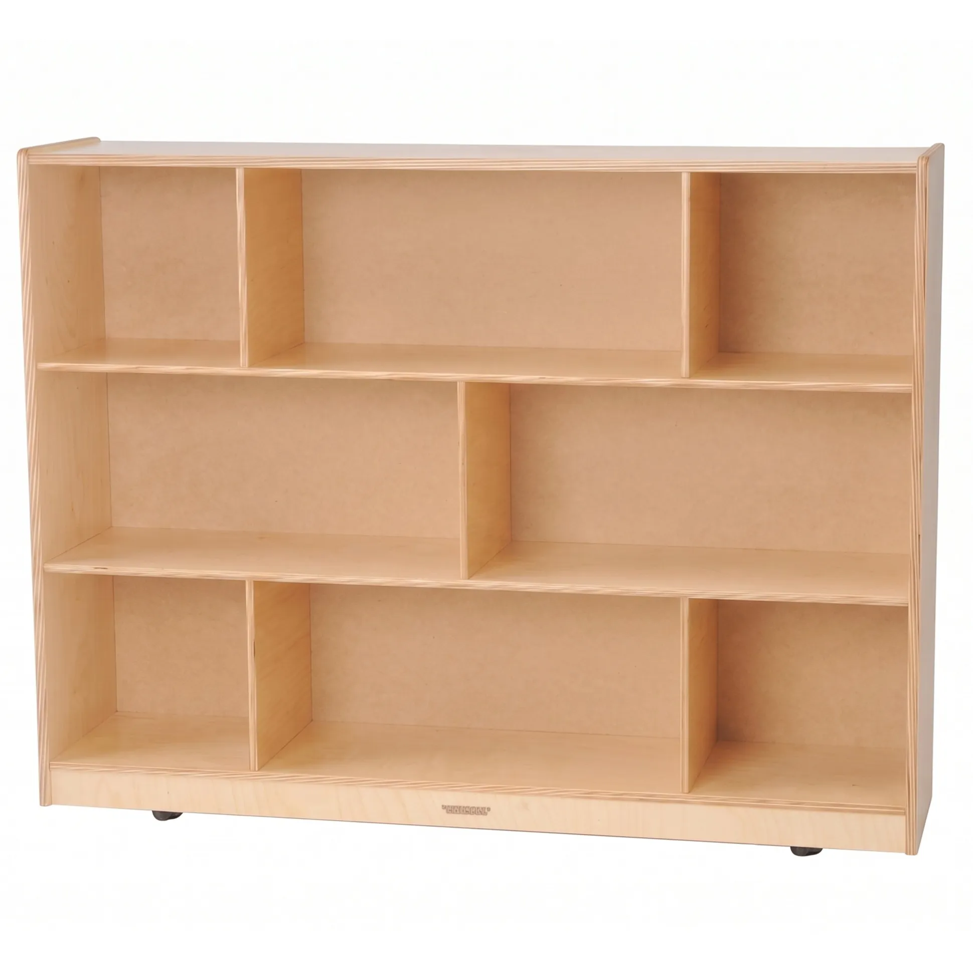 Birch Three-Level Tall Storage Unit | Eco-Friendly with 8 Compartments