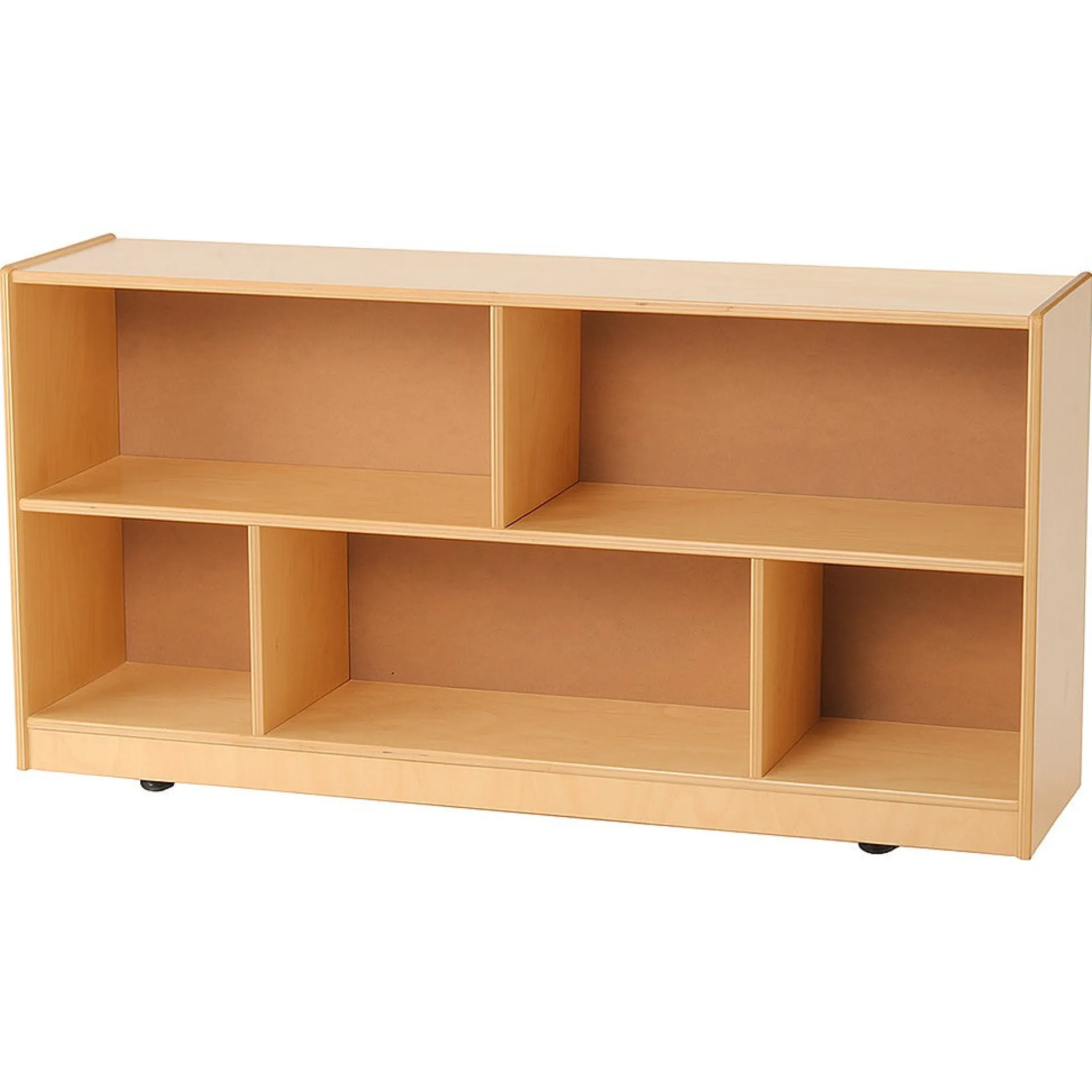 Birch Two-Level Low Storage Unit | Eco-Friendly & Easy Mobility