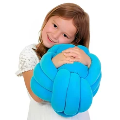 Blue Cuddle Ball Sensory Pillow | Soft Tactile Comfort Ball