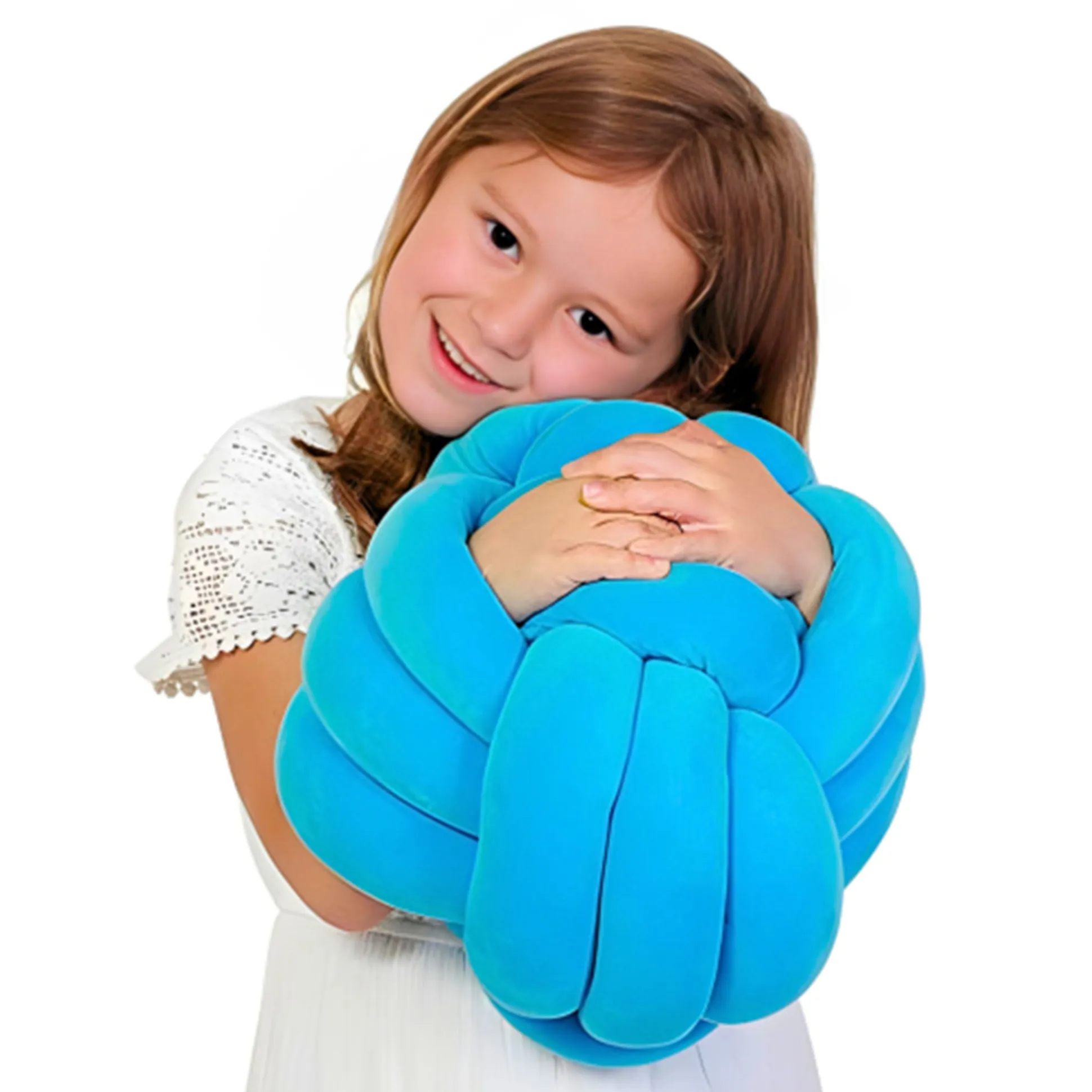 Blue Cuddle Ball Sensory Pillow | Soft Tactile Comfort Ball