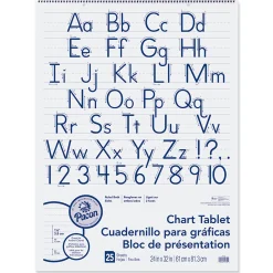 Blue Ruling Anchor Chart Paper Tablet | 24"x32" Spiral Bound with 25 Sheets