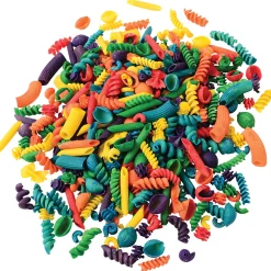 Brightly Colored Macaroni Shapes | 1 lb. Non-Toxic Craft Shapes