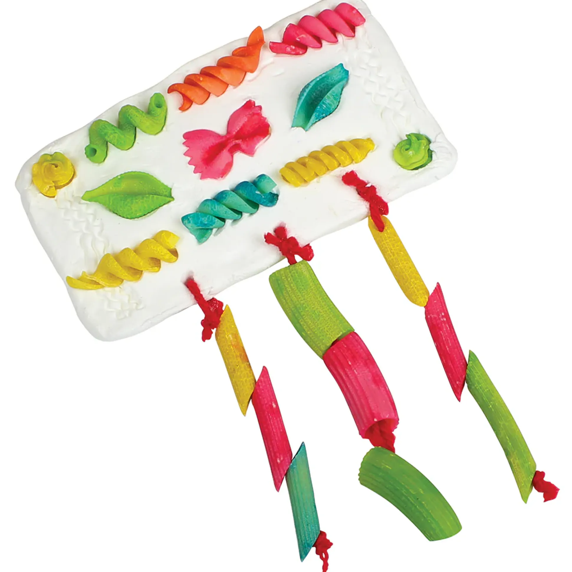 Brightly Colored Macaroni Shapes | 1 lb. Non-Toxic Craft Shapes