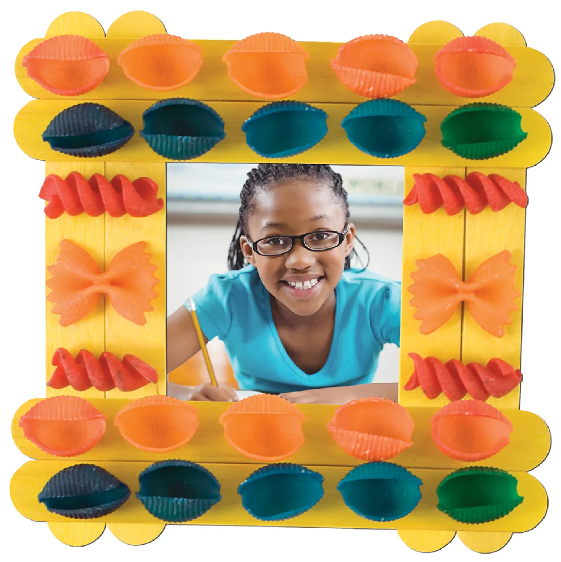 Brightly Colored Macaroni Shapes | 1 lb. Non-Toxic Craft Shapes
