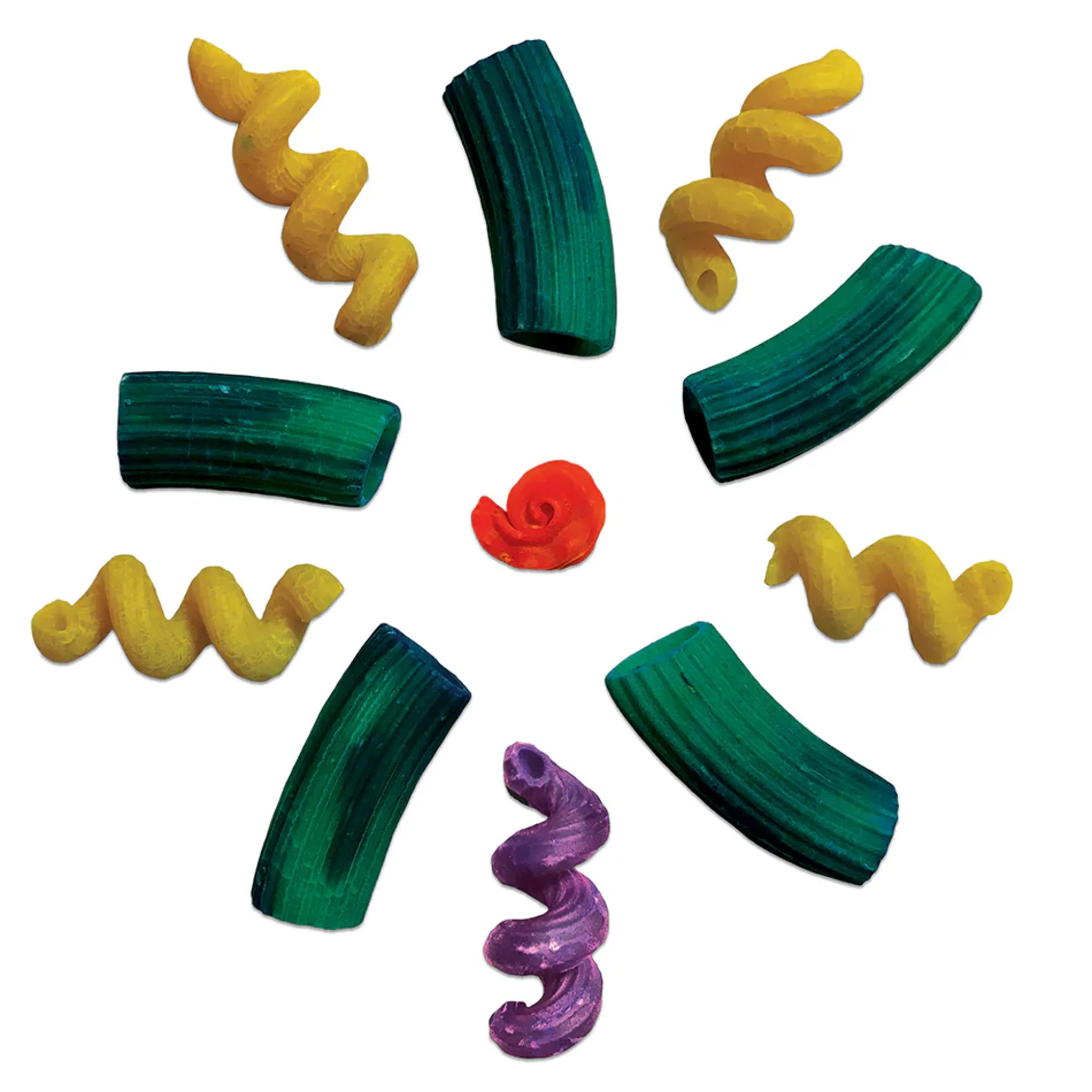Brightly Colored Macaroni Shapes | 1 lb. Non-Toxic Craft Shapes