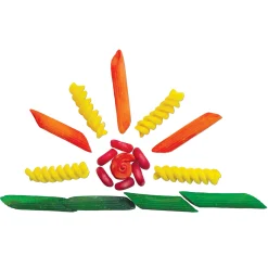 Brightly Colored Macaroni Shapes | 1 lb. Non-Toxic Craft Shapes