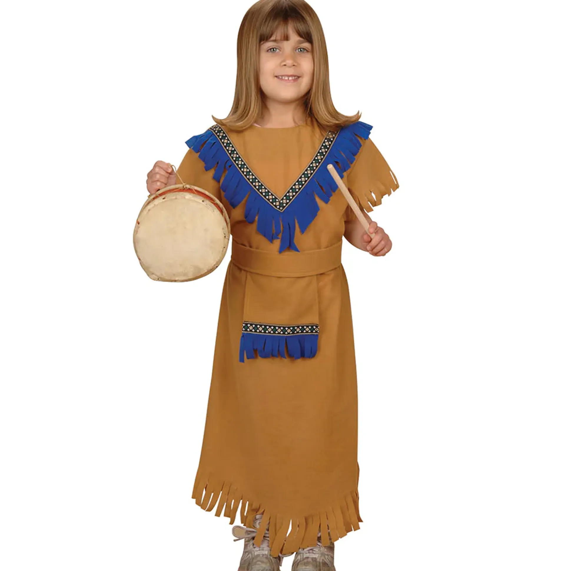 Brown Fringe Dress | Indigenous Americas Tradition