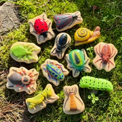 Bugs Sensory Play Stones Set | Realistic Insect & Creature Tactile Learning Toys